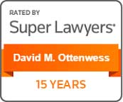 Super Lawyers - David M. Ottenwess | 15 Years Badge