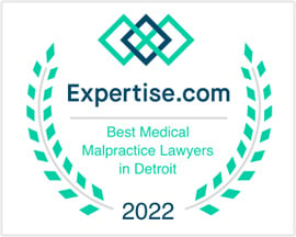 Voted Best Medical Malpractice Lawyers in Detroit in 2022 by Expertise.com